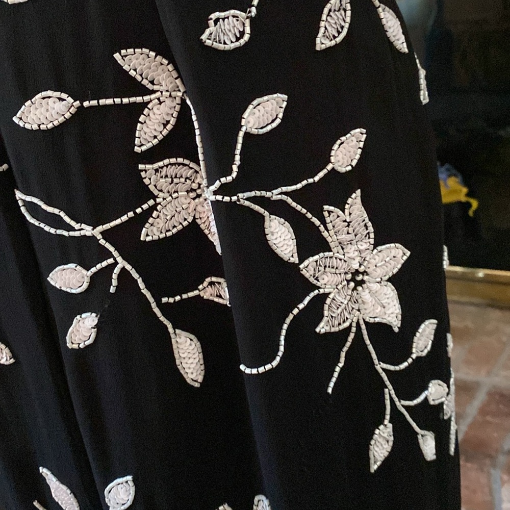 Y2K cache 100% silk asymmetrical hemline dress GORGEOUS - Picture 10 of 16